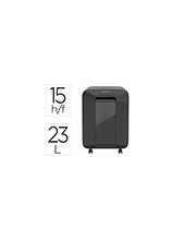 DESTRUCTORA FELLOWES LX201 15H P5 GRAPAS CLIPS TARJETAS 23LT.NG. 2