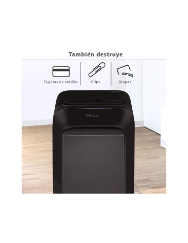 DESTRUCTORA FELLOWES LX211 12H. P5 NG. PAPELERA 23 L GRAPAS