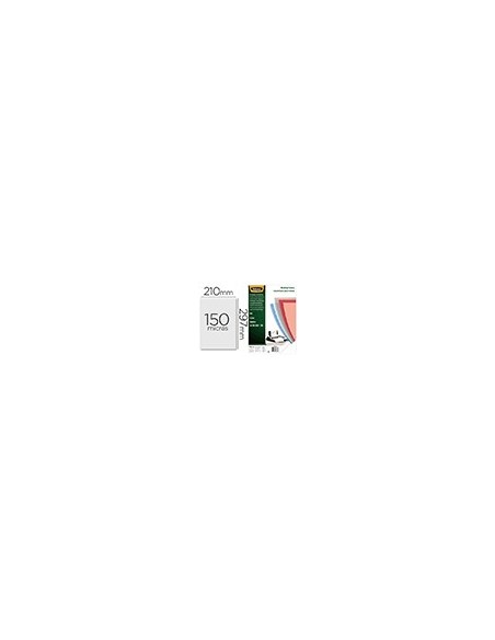 TAPA ENCUADERNACION FELLOWES A4 PVC 150 MC TRANSPARENTE PACK 100 UD.