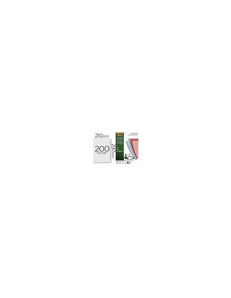 TAPA DE ENCUADERNACION FELLOWES DIN A4 PVC TRANSPARENTE CRISTAL 200