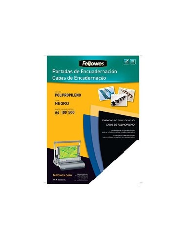 TAPA ENCUADERNACION FELLOWES A4 PP. NG. 450 MICRAS PK.DE 100 UD.