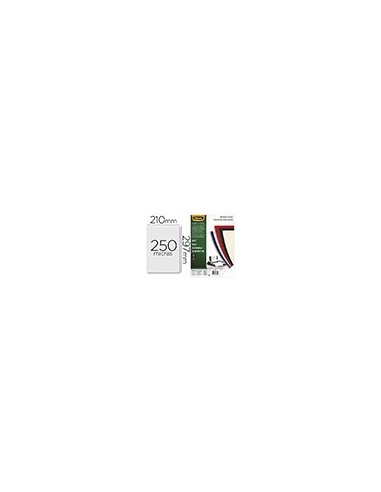 TAPA ENCUADERNACION FELLOWES A4 CARTON SIMILPIEL CUERO NG.250GR.100UD