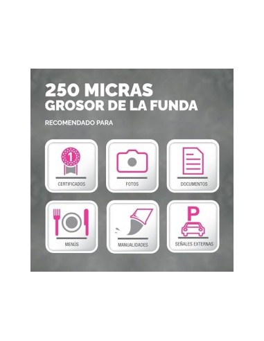 BOLSA DE PLASTIFICAR FELLOWES BRILLO DIN A4 250 MC PACK DE 100 UD