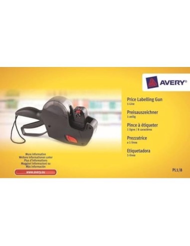 ETIQUETADORA AVERY 1 RODILLO 8D.(DE 12X26MM ETIQUETA)