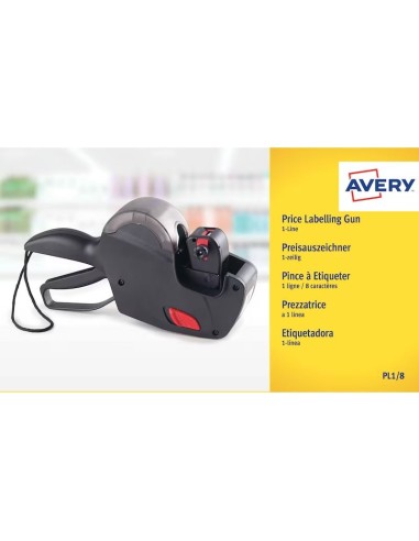 ETIQUETADORA AVERY 1 RODILLO 8D.(DE 12X26MM ETIQUETA)