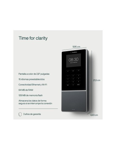 CONTROLADOR PRESENCIA SAFESCAN TIMEMOTO TM-616 PIN O RFID 200US.