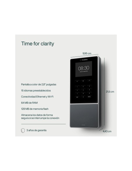 CONTROLADOR PRESENCIA SAFESCAN TIMEMOTO TM-616 PIN O RFID 200US.