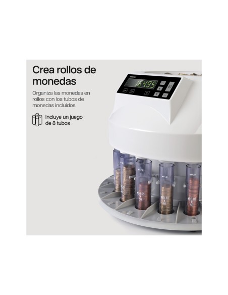 CONTADOR CLASIFICADOR MONEDAS SAFESCAN 1200/500 BILLETES/MONEDAS/MIN