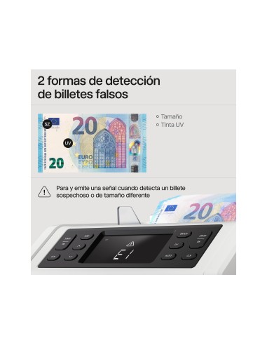 CONTADOR BILLETES SAFESCAN 2210 DETECCION ULTRAVIO. 1000 BILLETES/MIN