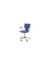 SILLA GIRATORIA PYC RESPALDO MEDIO REGULABLE ALTURA SIMILPIEL AZ. 2