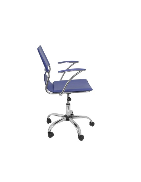 SILLA GIRATORIA PYC RESPALDO MEDIO REGULABLE ALTURA SIMILPIEL AZ.