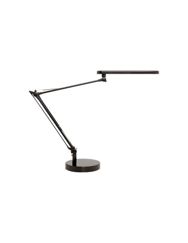LAMPARA UNILUX MAMBO LED 5,6W DOBLE ARTICULADO ABS AL.NG. BASE 19 CM