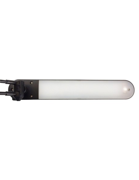 LAMPARA UNILUX MAMBO LED 5,6W DOBLE ARTICULADO ABS AL.NG. BASE 19 CM