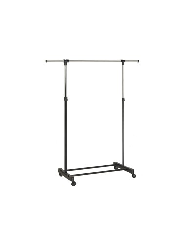 PERCHERO UNILUX EXTENSIBLE 4 RUEDAS AJ.ALTURA NG./CROMADO 80/150 X