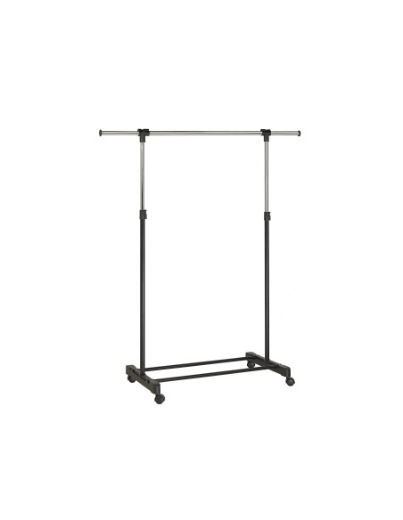 PERCHERO UNILUX EXTENSIBLE 4 RUEDAS AJ.ALTURA NG./CROMADO 80/150 X