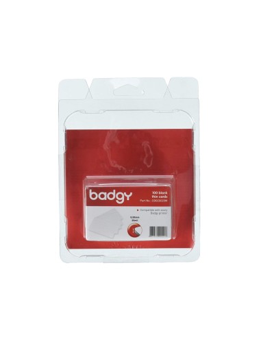 TARJETA PVC IMPRESORA BADGY GROSOR 0,76MM PK.100 UDS.