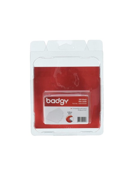 TARJETA PVC IMPRESORA BADGY GROSOR 0,76MM PK.100 UDS.
