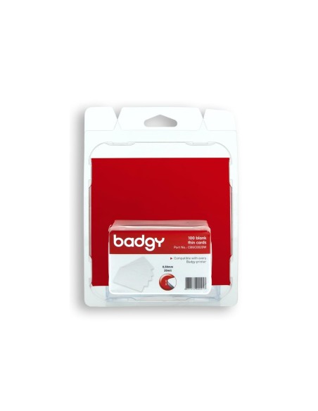 TARJETA PVC IMPRESORA BADGY GROSOR 0,76MM PK.100 UDS.