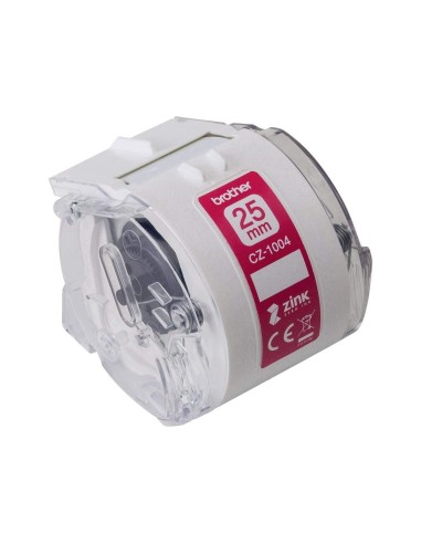 CZ1004 BROTHER ROLLO CINTA ADH. IMPRESION ETIQUETAS A 25MM. X 5 M
