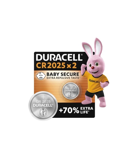 PILA DURACELL ALCALINA BOTON CR2025 BLISTER 2 UD.