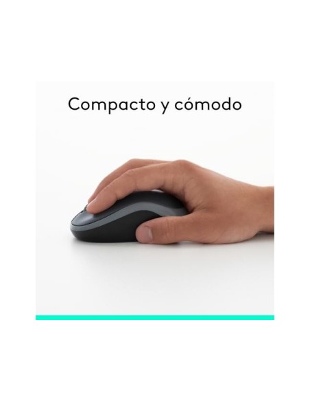 RATON LOGITECH OPTICO INALAMBRICO NANO RECEPTOR M185 GRIS  910-002235