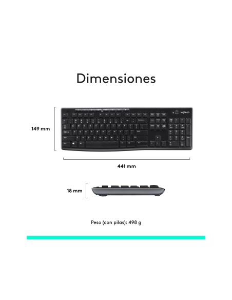 TECLADO+RATON LOGITECH MK270 INALAMBRICO NG. 920-004513