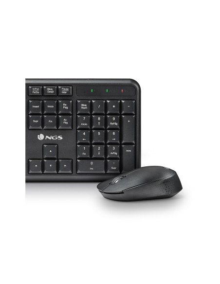 SET TECLADO RATON NGS ALLURE MULTIME INALAMBRICO USB NANO 2,4 GHZ NG.