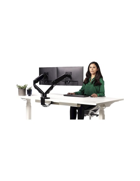 BRAZO MONITOR FELLOWES EPPA AJ. ALTURA 2 PANTALLAS NOR VESA 10 KG NG.