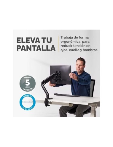 BRAZO MONITOR FELLOWES PLATINUM 1 PANTALLA AJUST ALTURA 8 KG NG.