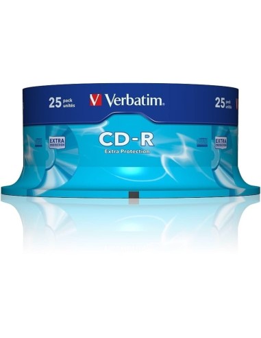CD-R VERBATIM CAP 700MB VELOCIDAD 52X 80 MIN 25 UD