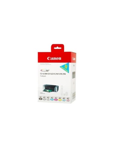 6384B010 CARTUCHO CANON CLI-42 MULTIPACK 8 COL. 300 PG.