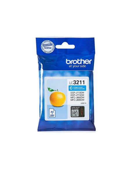 LC-3211C CARTUCHO BROTHER CIAN 200 PG.