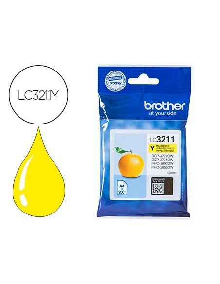 LC-3211Y CARTUCHO BROTHER AM. 200 PG.