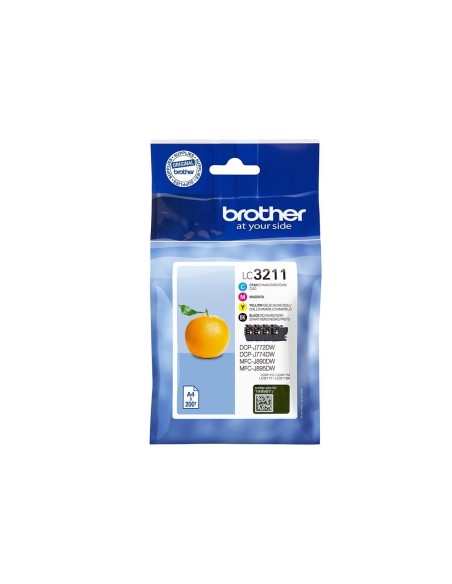 LC-3211VAL CARTUCHO BROTHER RAINBOW PK. 200 PG.