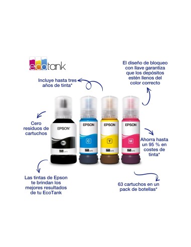 C13T03R240 TINTA EPSON ECOTANK 102 BOTE 70 ML CIAN 6.000 PG.