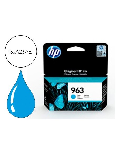3JA23AE CARTUCHO HP 963 OFFICEJET PRO CIAN 700 PG.