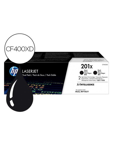 CF400XD TONER HP 201X NG.PACK 2 UD.2800 PG.