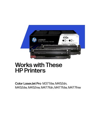 CF410XD TONER HP Nº 410X NG. PK. 2UD. 6500 PG.