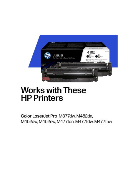 CF410XD TONER HP Nº 410X NG. PK. 2UD. 6500 PG.
