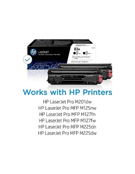 CF283AD TONER HP Nº 83A NG. PK. 2UD.1500 PG.