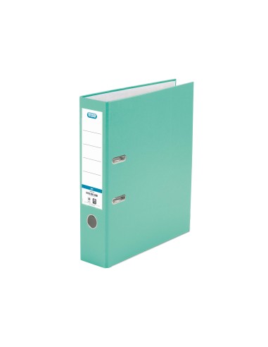 ARCHIVADOR PALANCA ELBA FL CARTON FORRADO PVC RADO LOMO 80MM VE.MENTA