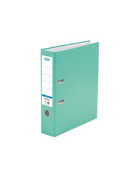 ARCHIVADOR PALANCA ELBA FL CARTON FORRADO PVC RADO LOMO 80MM VE.MENTA