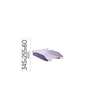 BANDEJA ARCHIVO 2000 ECOG PLAST.100% RECICLADO APILABLE  A4 FL. MALVA 2