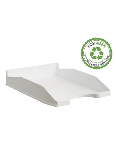 BANDEJA ARCHIVO 2000 ECOGREEN PLAST.100% RECICLADO APILABL A4 FL. BL.