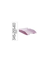 BANDEJA ARCHIVO 2000 ECOGRE PLAST.100% RECICLADO APILABLE A4 FL. ROSA 2
