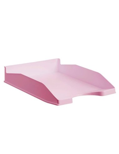 BANDEJA ARCHIVO 2000 ECOGRE PLAST.100% RECICLADO APILABLE A4 FL. ROSA