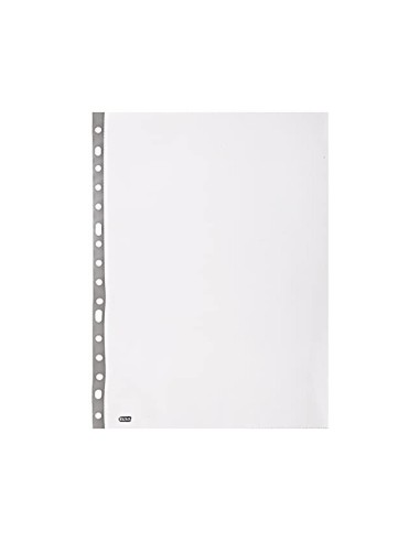 FUNDA MULTITALADRO ELBA STANDARD FOLIO 70 MICRAS CRISTAL 100 UD.
