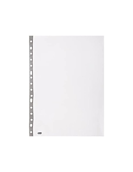 FUNDA MULTITALADRO ELBA STANDARD FOLIO 70 MICRAS CRISTAL 100 UD.