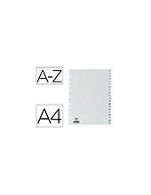 SEPARADOR ALFABETICO ELBA PLASTICO 120 MC DIN A4 11 TALADROS A-Z GRIS 2