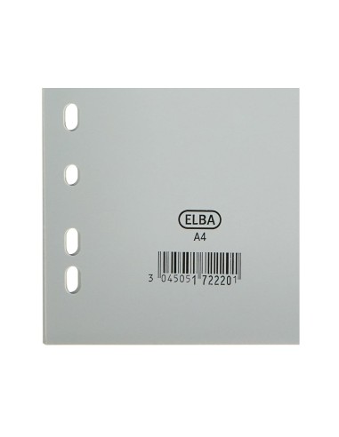 SEPARADOR ALFABETICO ELBA PLASTICO 120 MC DIN A4 11 TALADROS A-Z GRIS